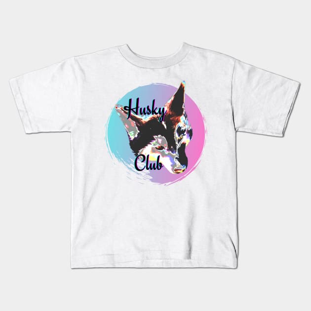 Husky Club Kids T-Shirt by shesarebell